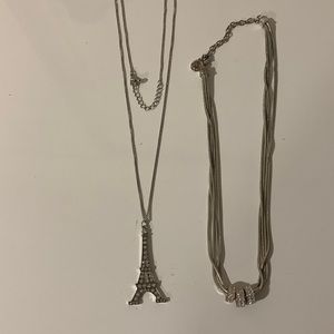 Eiffel Tower Necklace and NY necklace